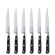 SABATIER TROMPETTE Steak Knife Set 6-pieces black