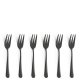 AUSTIN Cake Fork Set 6-pieces PVD black