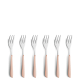 PRISMA Cake Fork Set 6-pieces apricot