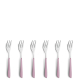 PRISMA Cake Fork Set 6-pieces dusty pink