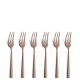 FELICITY Cake Fork Set 6-pieces PVD rose