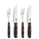 PORTERHOUSE Steakbesteck Set 4-teilig holz