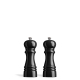 MODERN WOOD Salt-/Peppermill Set 2-pieces black