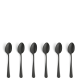 AUSTIN Mocca/Espresso Spoon Set 6-pieces PVD black