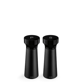 MODERN WOOD Salt-/Peppermill Set 2-pieces black