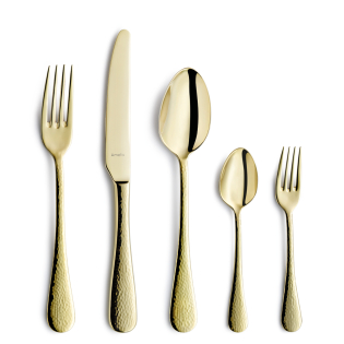 SIERRA Cutlery Set 30-pieces PVD champagne