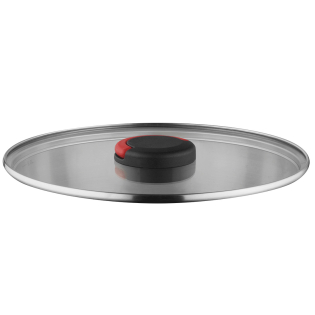 QUICK CLACK PRO Glass Lid 28 cm 28 cm silver