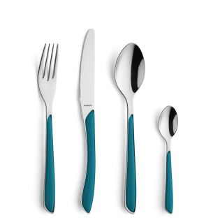 PRISMA Cutlery Set 24-pieces petrol