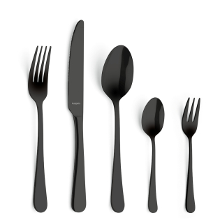 DELIA Cutlery Set 30-pieces PVD black