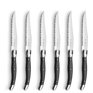 TRADITION Steak Knife Set 6-pieces anthracite