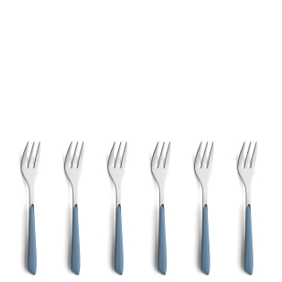 PRISMA Cake Fork Set 6-pieces demin blue