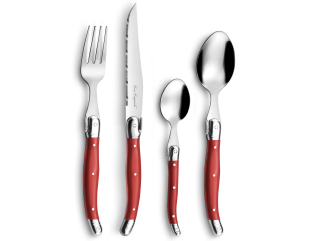 TRADITION Cutlery Set 24-pieces red