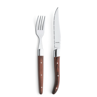 ROYAL STEAK Steakbesteck Set 4-teilig holz