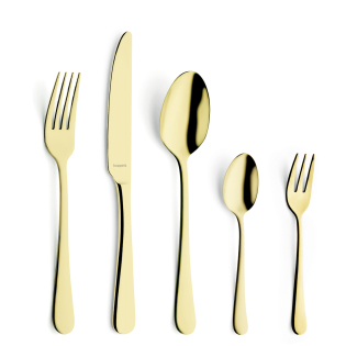 DELIA Cutlery Set 30-pieces PVD champagne