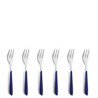 PRISMA Cake Fork Set 6-pieces indigo