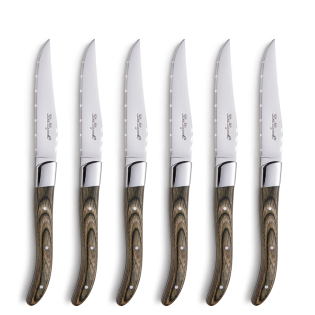 LOUIS Steak Knife Set 6-pieces wood