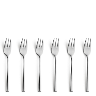 VISTA Cake Fork Set 6-pieces Stainless