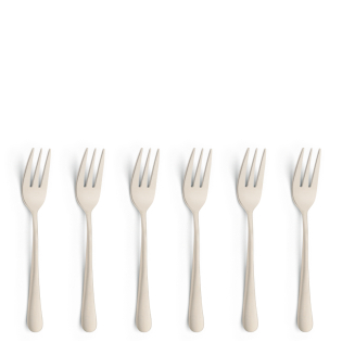 AUSTIN Cake Fork Set 6-pieces PVD champagne