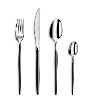 SOPRANO Cutlery Set 24-pieces PVD black