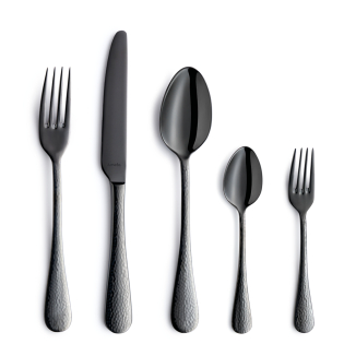 SIERRA Cutlery Set 30-pieces PVD black