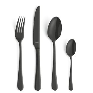 AUSTIN Cutlery Set 24-pieces PVD black