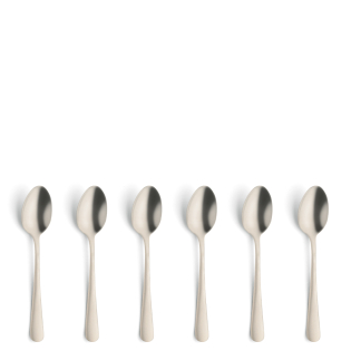 AUSTIN Mocca/Espresso Spoon Set 6-pieces PVD champagne