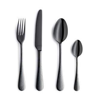 SIERRA Cutlery Set 24-pieces PVD black