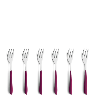 PRISMA Cake Fork Set 6-pieces wildberry