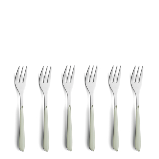 PRISMA Cake Fork Set 6-pieces sage