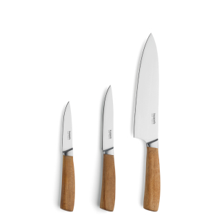 WOOD Kitchen Knife Set 3-pieces