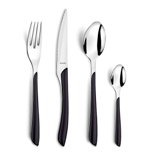 ECLAT Cutlery Set 24-pieces black